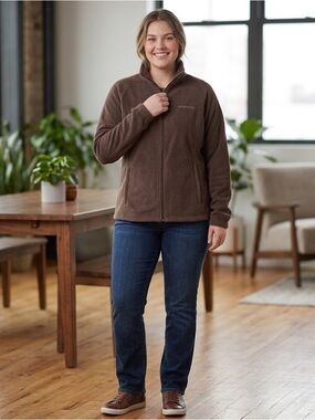 Columbia Dark Brown Fleece Jacket